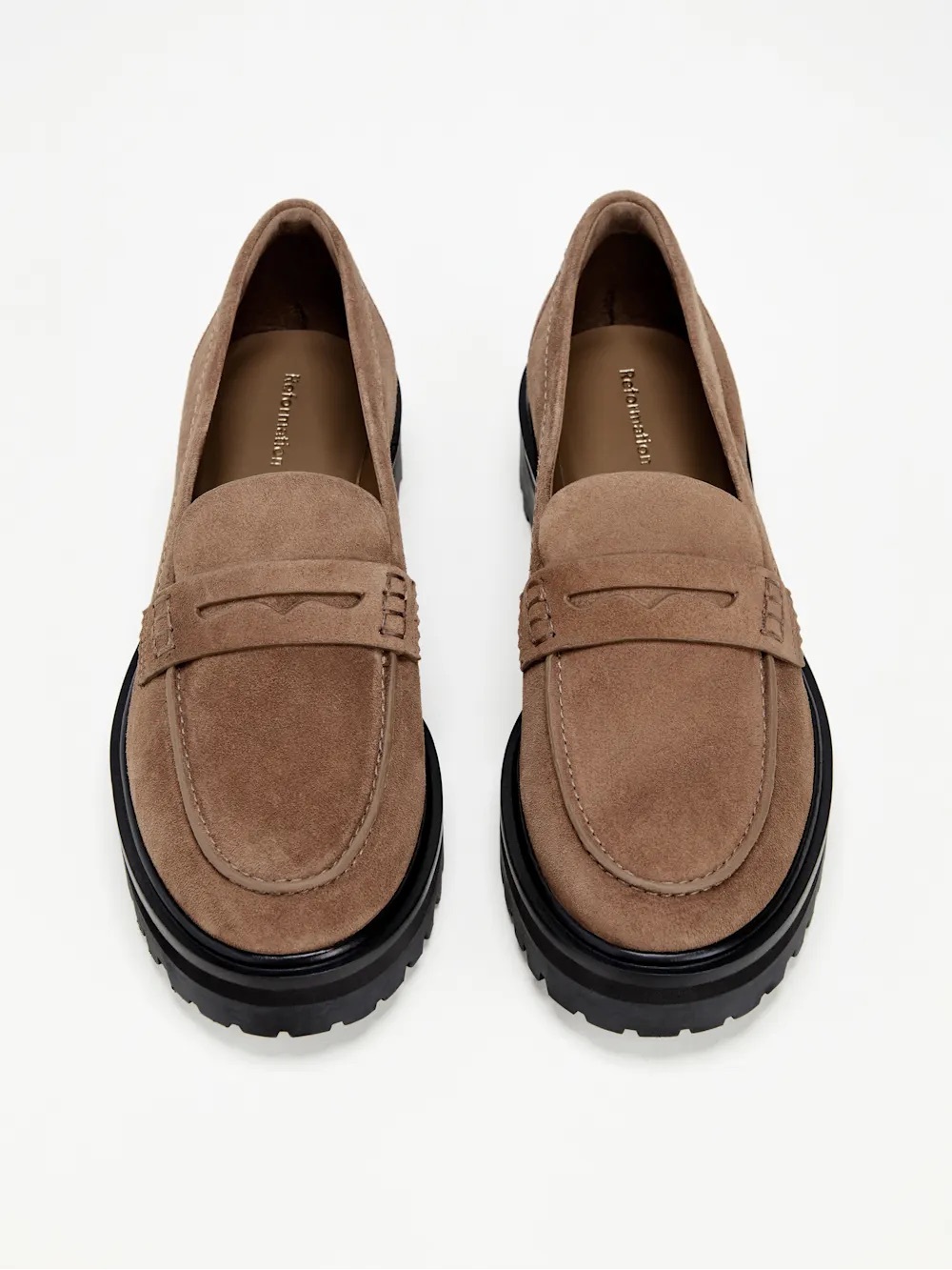 Reformation Agathea Chunky Loafer brown - Size 9.5 - Picture 3 of 8